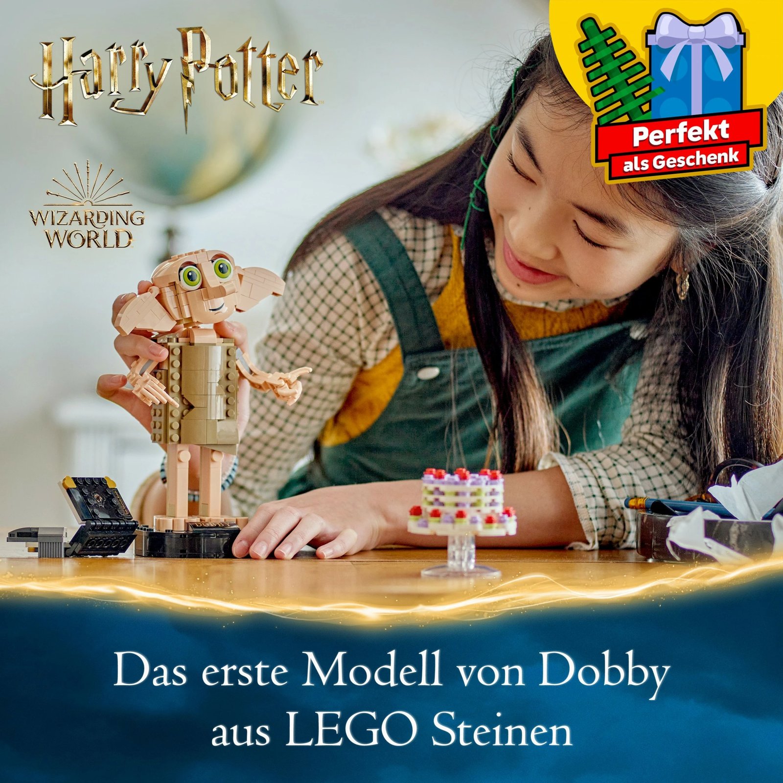Set ndërtimi LEGO Harry Potter Dobby, 403 pjesë, shumëngjyrësh