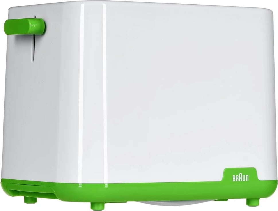 Toster Braun HT 1010, 2 feta, 900 W, Gjelbër, Bardhë