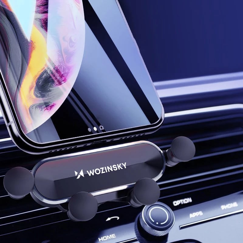 Mbajtës graviteti për celular Wozinsky WCH-05 për grilë ventilimi, zi
