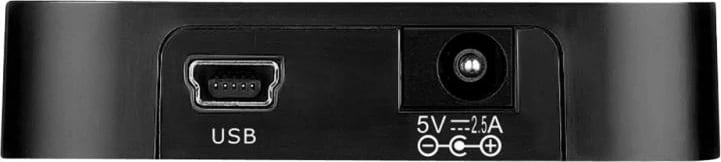 USB hub, D-Link DUB-H4/E, 4 porte USB 2.0 deri 480 Mbps, e zezë