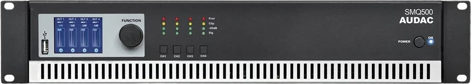 Amplifikator Audac SMQ500 WaveDynamics™ 4-kanalësh, 4 x 500 W