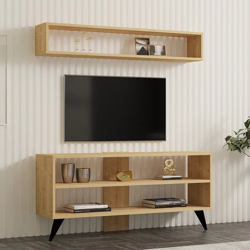 Set dhome ndenje Prestige, ngjyrë lisi, 120x29.6x50cm