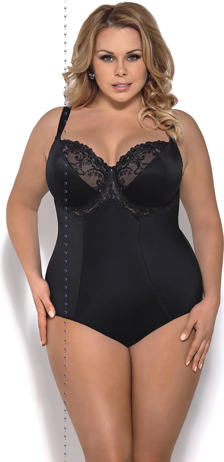 Kominoshe për femra Gorsenia Lingerie, e zezë