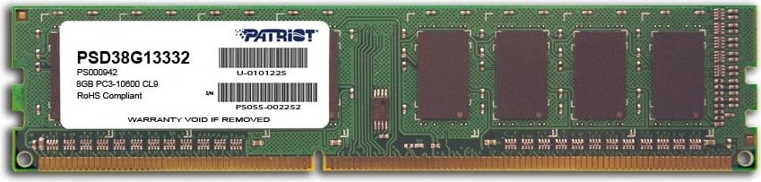 Ram memorie Patriot Memory, DDR3, 8GB,1333 MHz