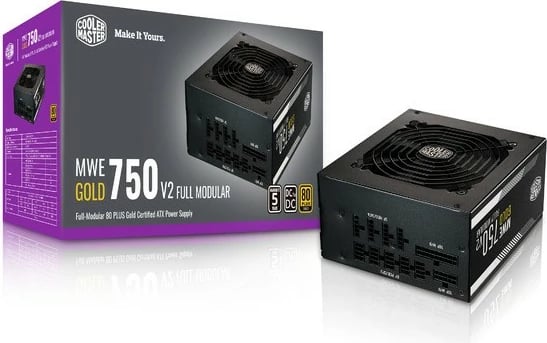 Kasë energjie Cooler Master MWE Gold V2, 750W, Modular, 80 PLUS Gold, e zezë