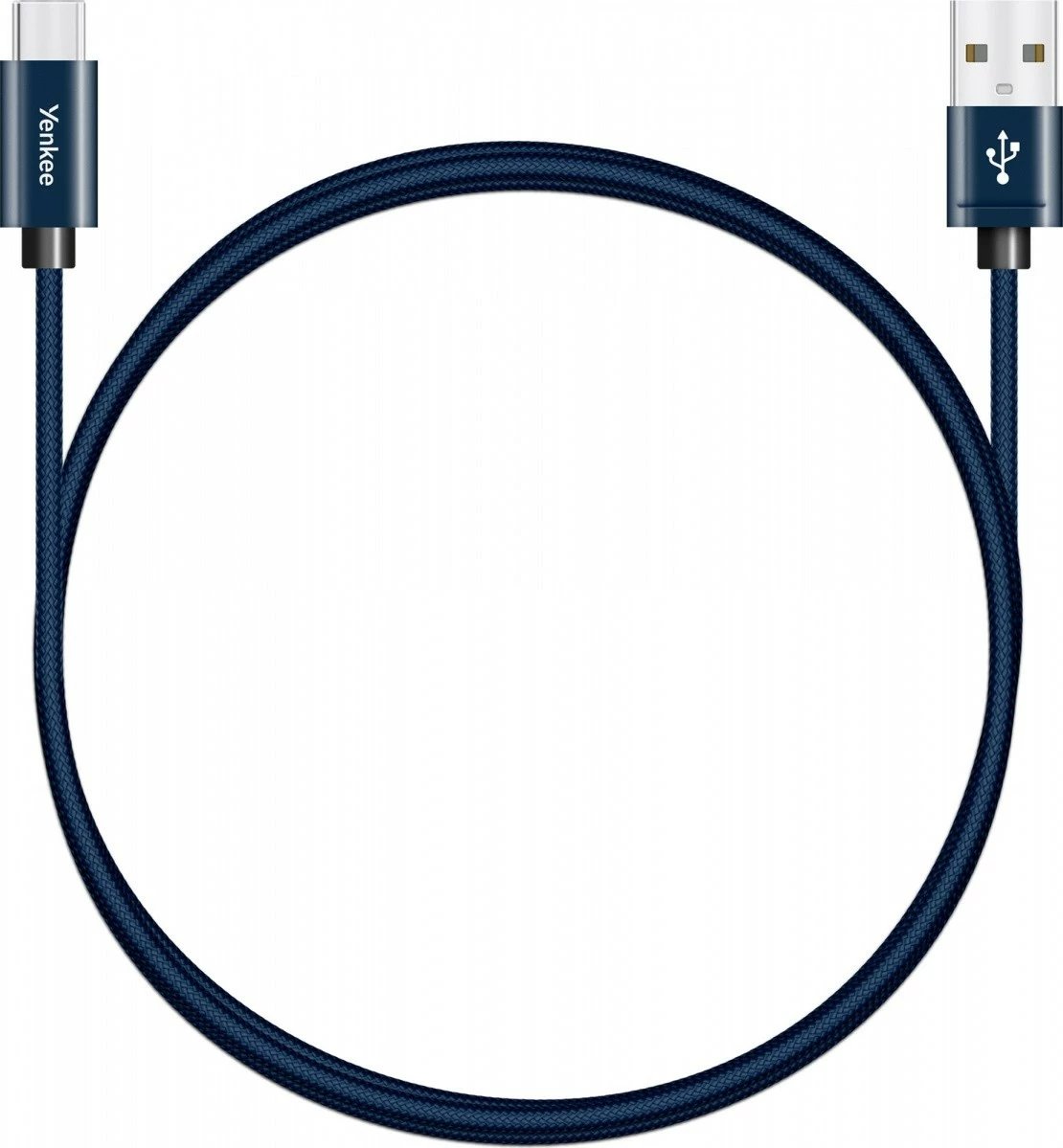 Kabllo USB Type-A në USB Type-C YENKEE YCU 302BE, 1m, Blu e errët