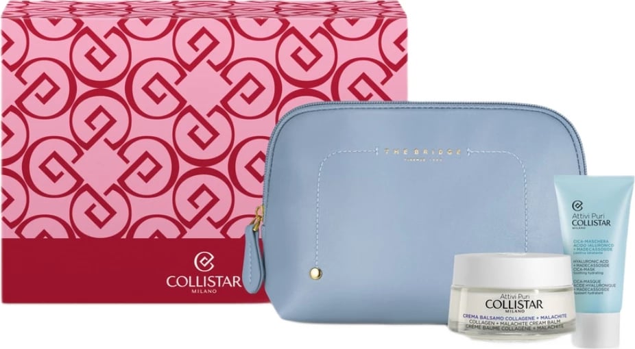 Set krem-balsami dhe maskë për fytyrë Collistar Xmas për femra, 50ml + 25ml me çantë kozmetike