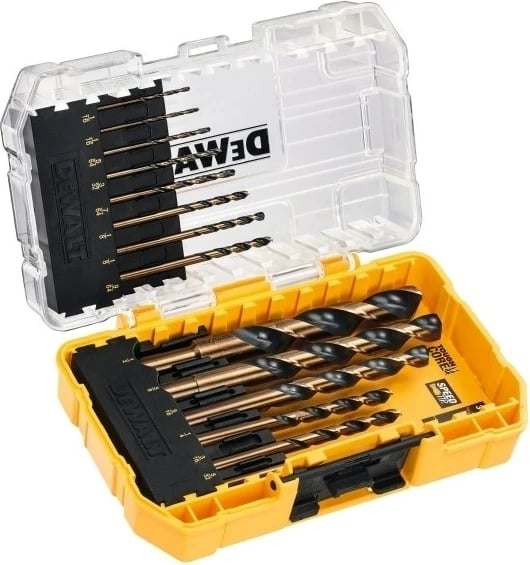 Set bitash DeWalt BD-DT70727, 14 copë, Zi/Artë