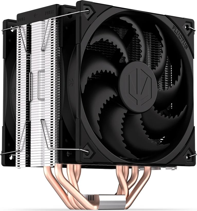Ftohës procesori Endorfy Fera 5 Dual Fan, EY3A006, 2 ventilatorë, 12 cm, për socket Intel/AMD, i zi