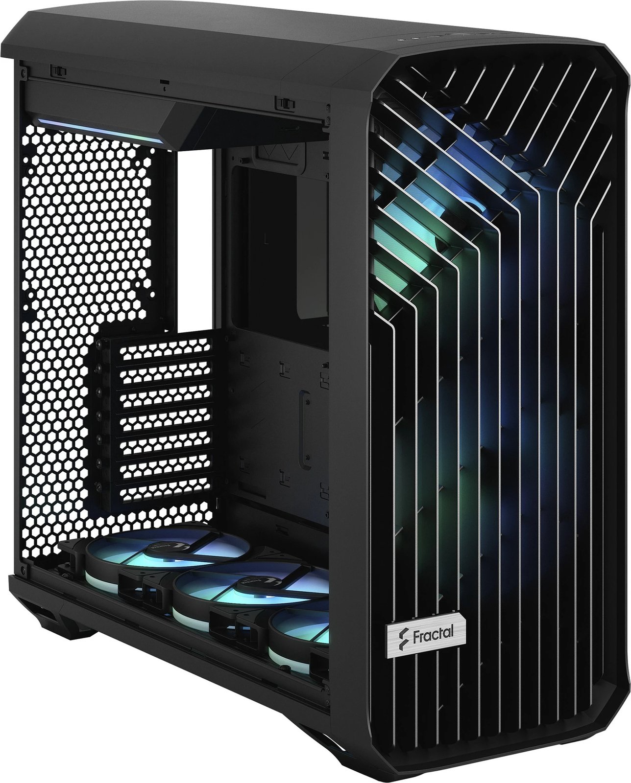 Kasë Fractal Design Torrent, Tower, PC, ATX, EATX, ITX, micro ATX, SSI CEB, Tempered glass, Gaming, e zezë Kasë Fractal Design Torrent, Tower, PC, ATX, EATX, ITX, micro ATX, SSI CEB, Tempered glass, Gaming, e zezë