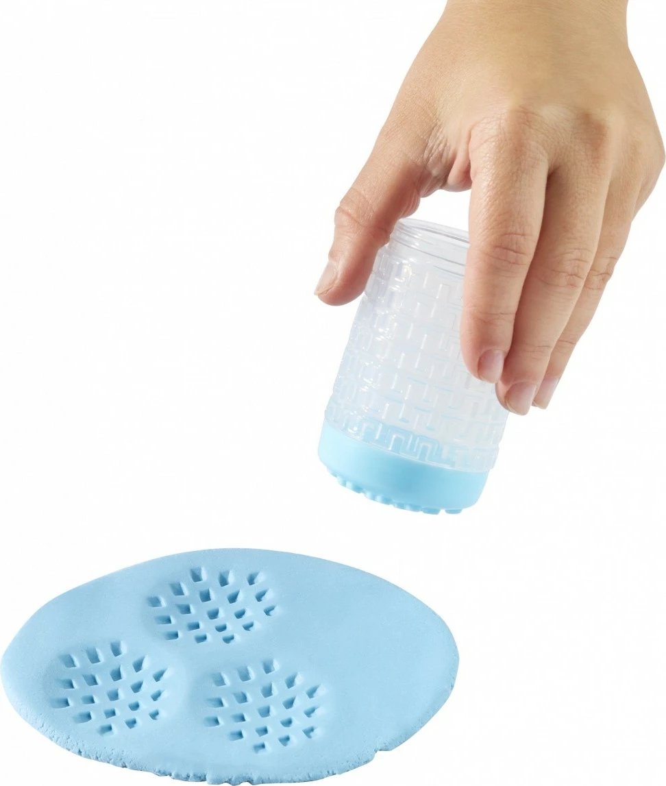 Set argjile modeluese dhe rëre kinetike MGA Wonder Factory Never Dry, blu dhe portokalli