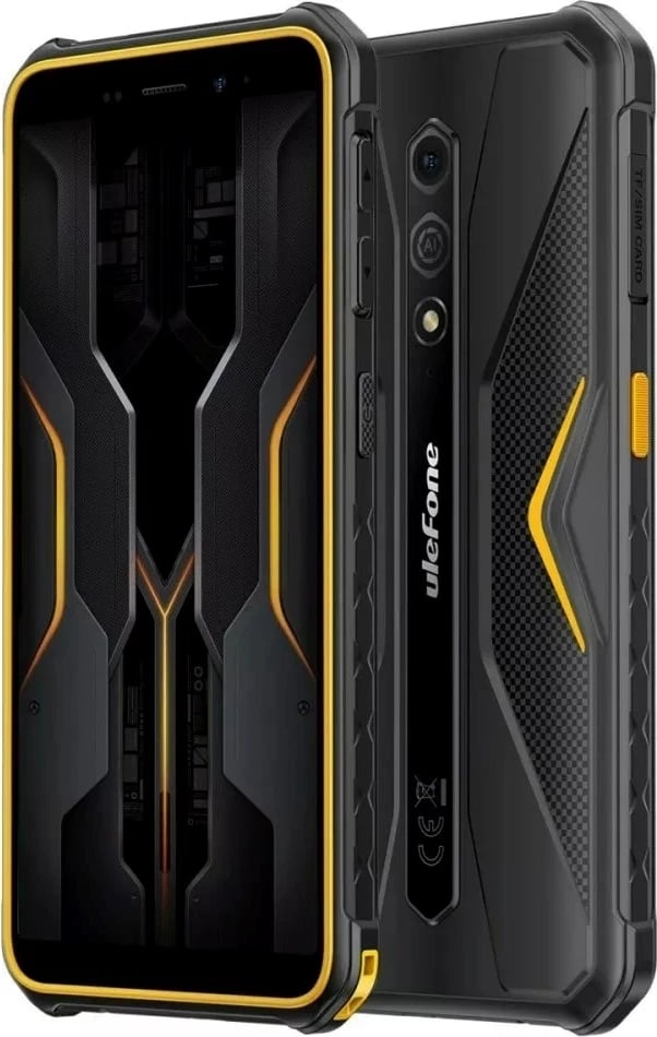 Celular Ulefone Armor X12 Pro, 4/64GB, Android, zi dhe portokalli pa karikues
