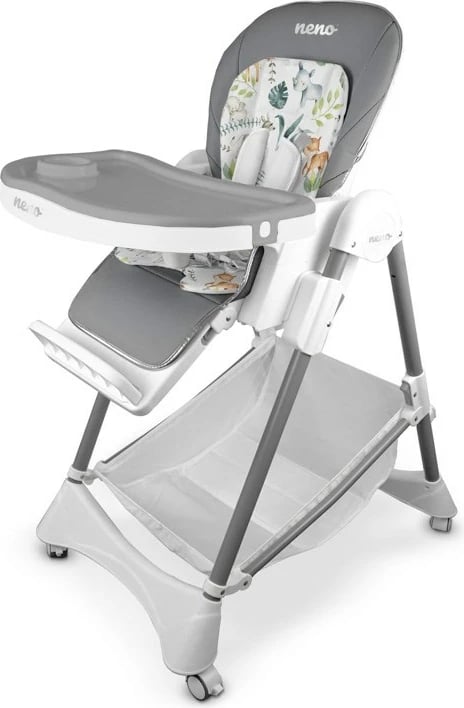 Karrige ushqimi multifunksionale neno SEDI GREY, e mbushur, Gri