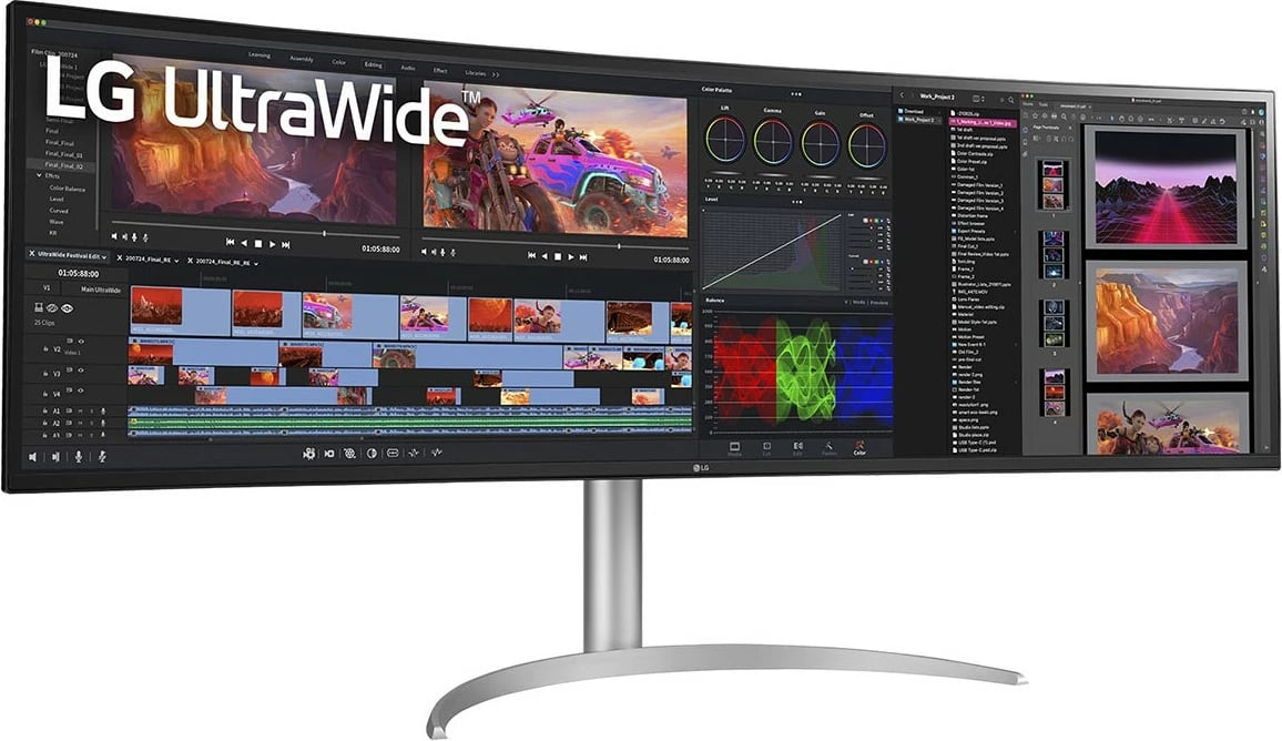 Monitor LG 49BQ95C-W, 49", 5120 x 1440, UltraWide Dual QHD, Bardhë