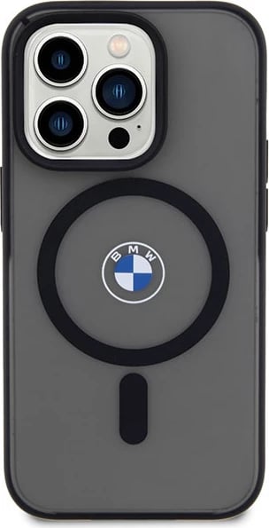 Mbështjellës BMW BMHMP14LDSLK për iPhone 14 Pro 6.1", MagSafe, zi