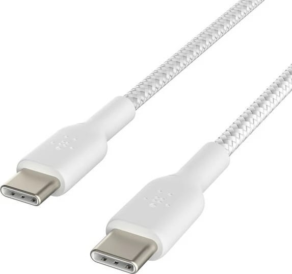 Kabllo USB-C Belkin CAB004BT2M, 2m, 2 copë, najlon, e bardhë
