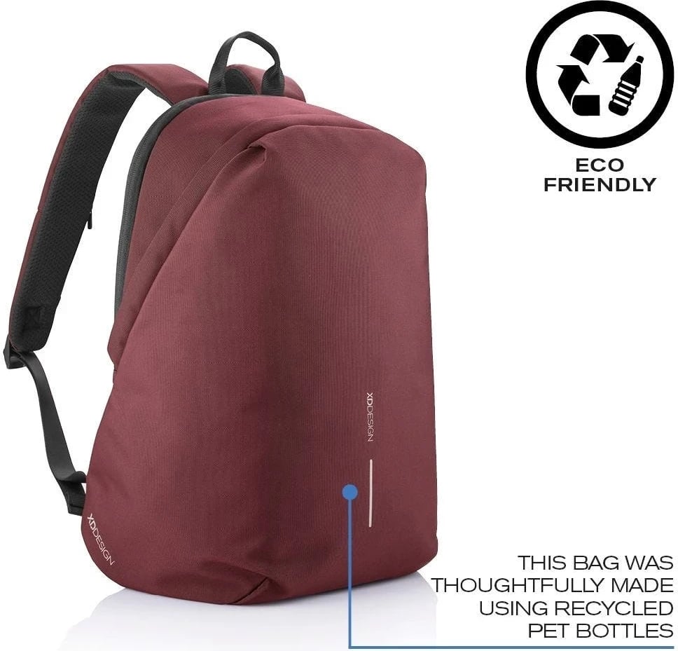 Çantë shpine për laptop XD Design, 15.6", e kuqe