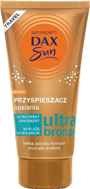 Përshpejtues nxirjeje për trup Dax Sun Golden Glitter Ultra Bronze Travel unisex, 50ml