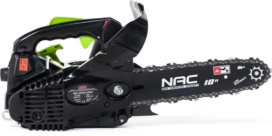 Sharrë zinxhiri me benzinë NAC CST25-25AC, 25 cm, 750 W, e zezë