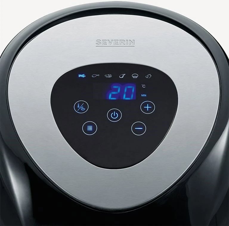 Fritezë me ajër të nxehtë Severin FR 2430, 3.2 L, 1500 W, e zezë/inoks