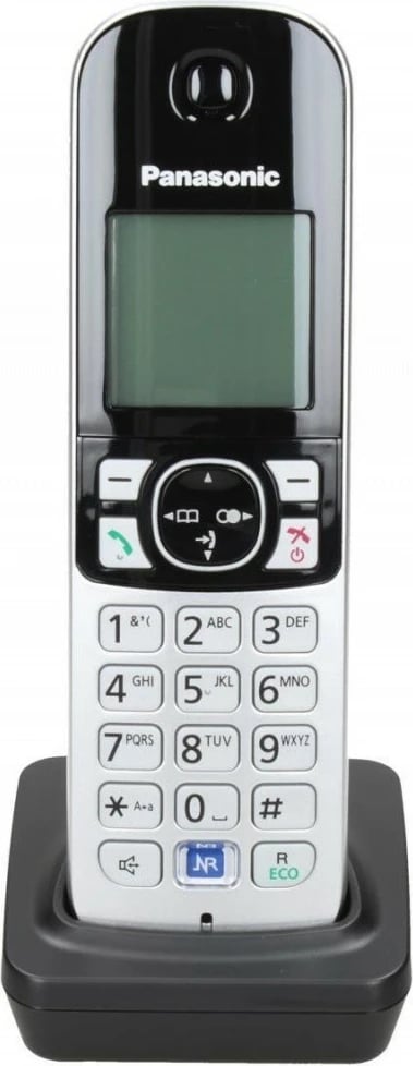 Dorëzë shtesë Panasonic KX-TGA 681, për telefon pa kabllo, Ekran 1.8", e zezë