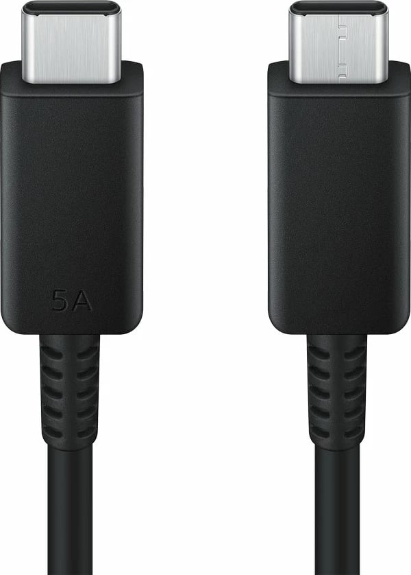 Kabllo Samsung USB-C në USB-C EP-DX510JBEGEU, 1.8m, 5A, E zezë