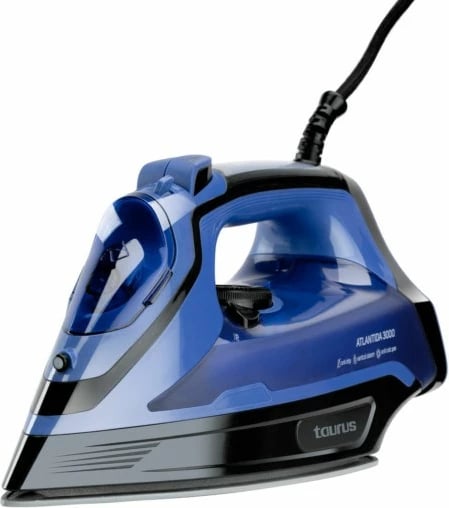 Hekur për lyerje Taurus Quios 3000, me pllakë qeramike, 3000 W, ngjyrë e zezë dhe blu