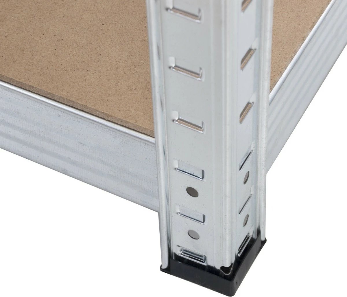 Raft metalik magazinimi GreenBlue GB378, 5 rafte, 180x90x40cm, kafe/argjendtë