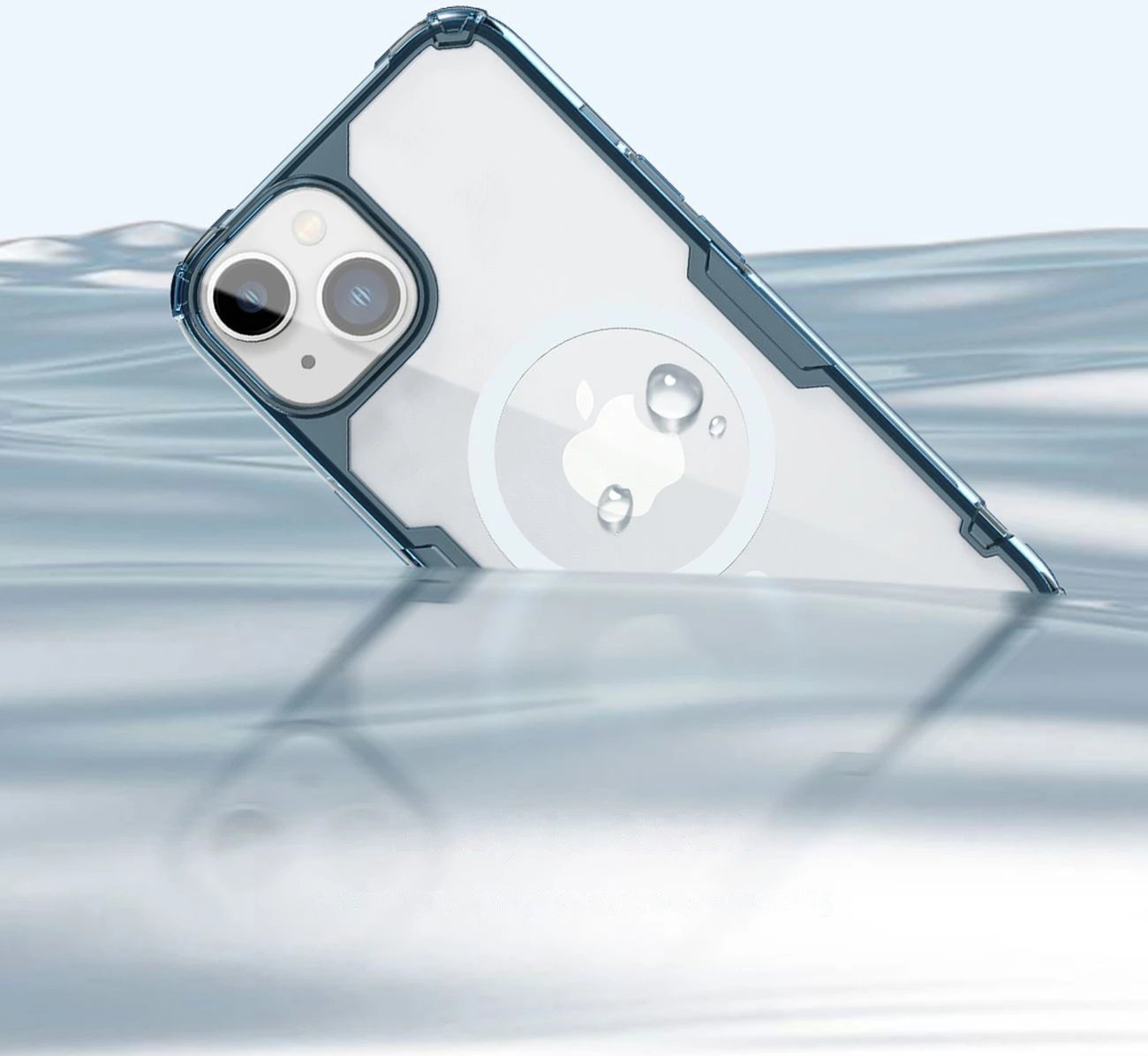 Mbështjellës Nillkin Nature Pro për iPhone 14 Plus, MagSafe, transparent, bardhë
