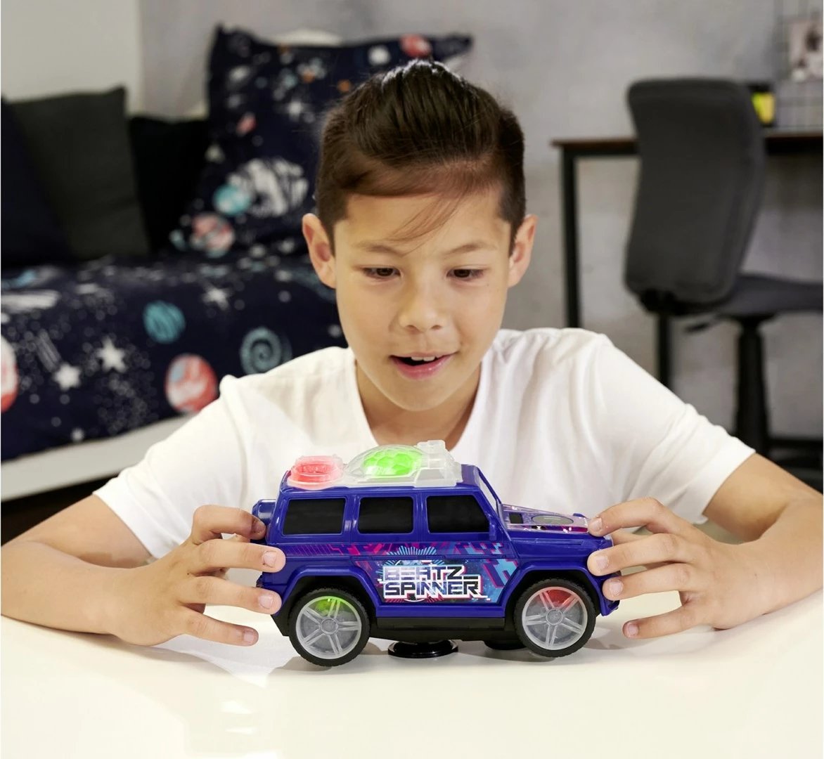 Makina lodër Dickie Mercedes-Benz G-Class Beat Spinner, Blu