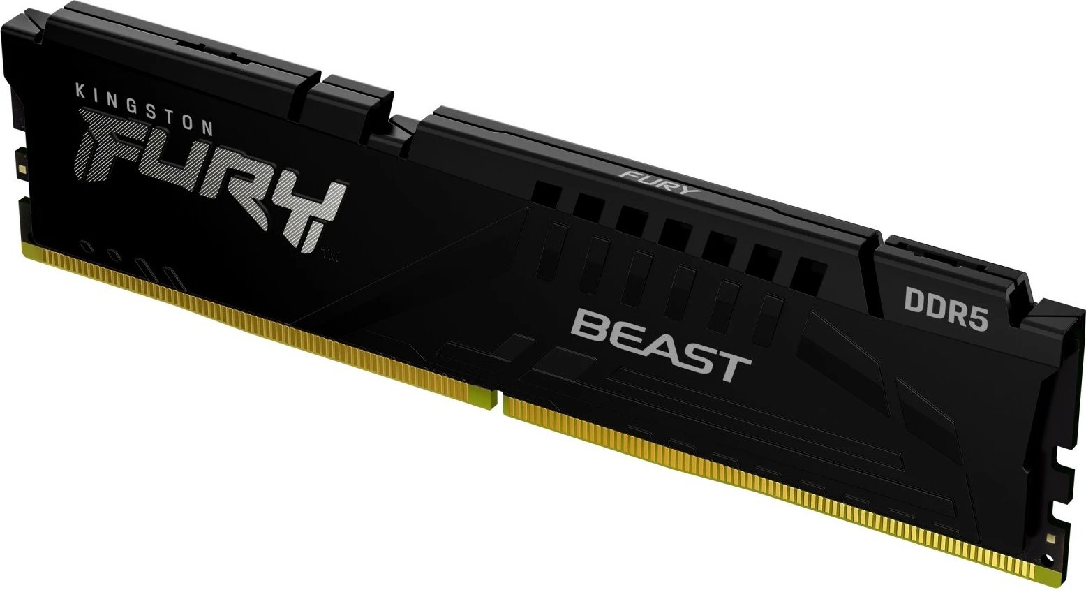 RAM Memorje Kingston FURY Beast DDR5, 64GB (2x32GB), 6400MHz, CL32, E zezë