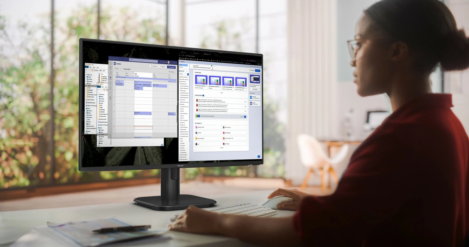 Monitor Philips 27E1N1800A/00, 27 inç, 4K Ultra HD, LED, i zi