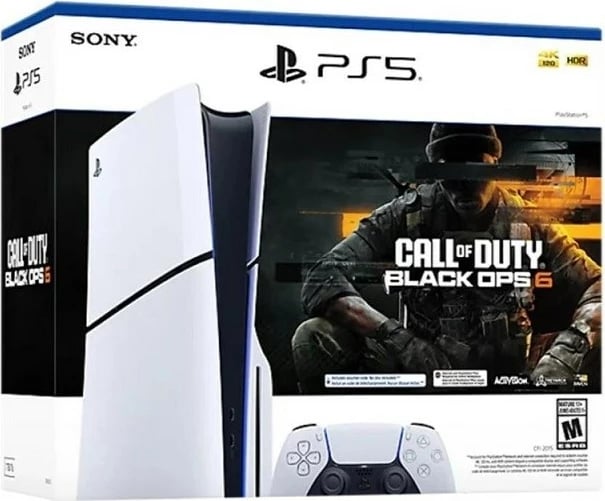 Konzolë Sony PlayStation 5 Slim Digital, 1TB SSD, me Call of Duty: Black Ops 6, Bardhë Konzolë Sony PlayStation 5 Slim Digital, 1TB SSD, me Call of Duty: Black Ops 6, Bardhë