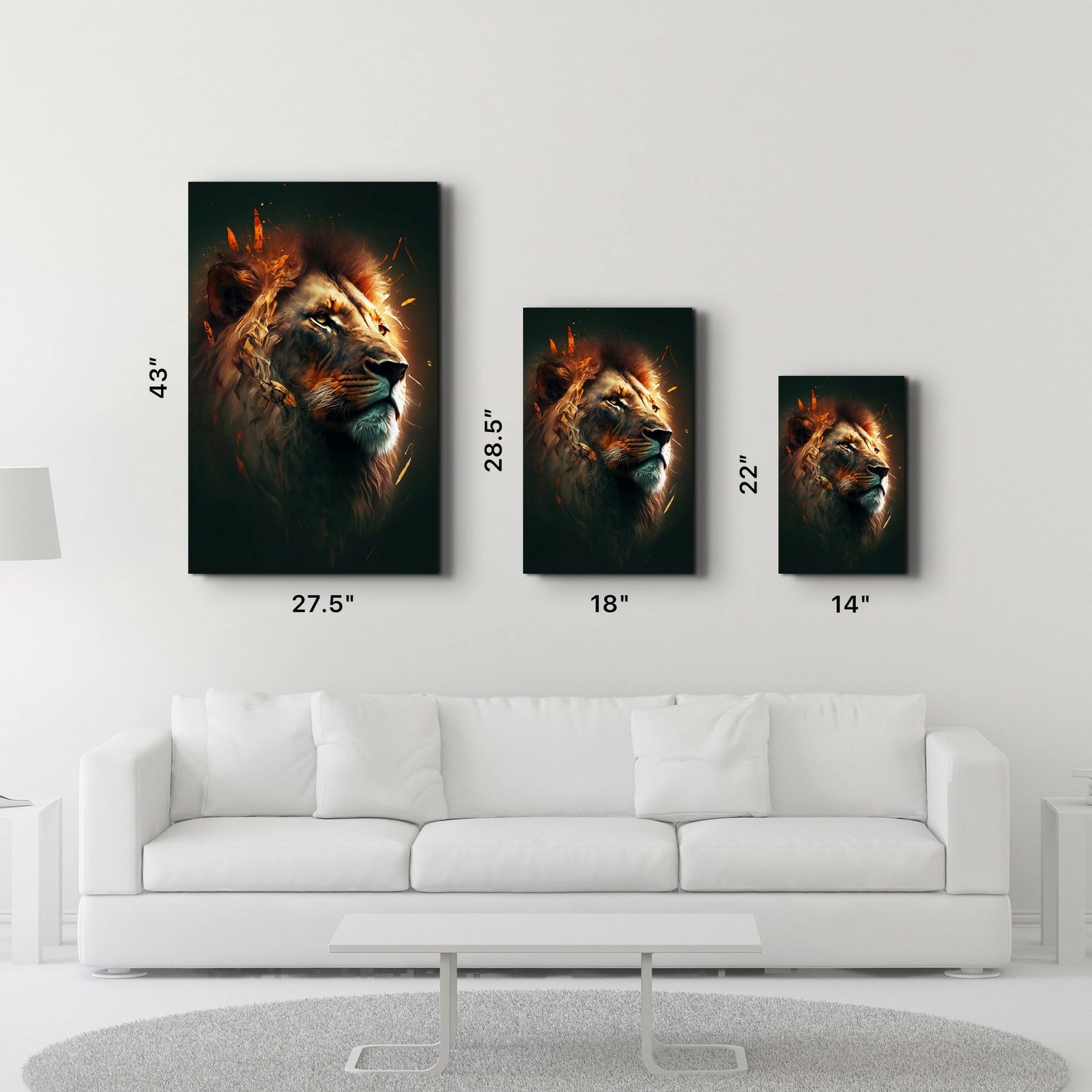 Pikturë dekorative prej xhami të temperuar, Wallity SPR-1291, 46x72cm