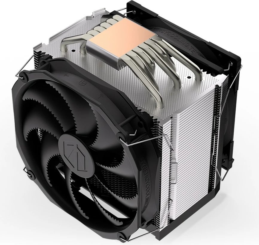 Ftohës procesori Endorfy Fortis 5 Dual Fan, EY3A009, ajror, 2 ventilatorë, i zi