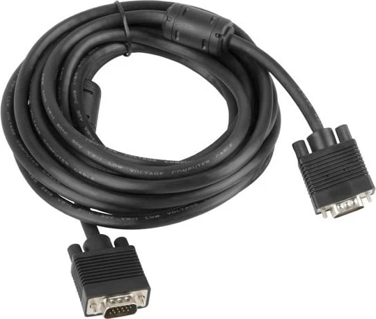 Kabllo VGA-VGA Lanberg CA-VGAC-10CC-0050-B, 5m, e zezë