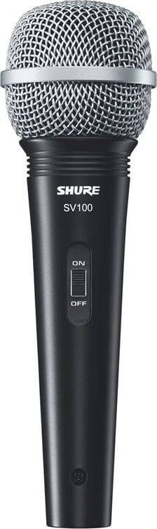 Mikrofon SHURE SV100 për skenë/performance, i zi