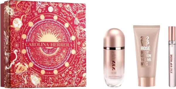 Eau de Parfum set unisex Carolina Herrera 212 Vip Rose, 3 copë