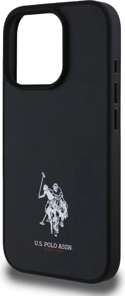 Mbështjellës U.S. Polo Assn. USHCP15XPGEK për iPhone 15 Pro Max 6.7", lëkurë ekologjike, e zezë