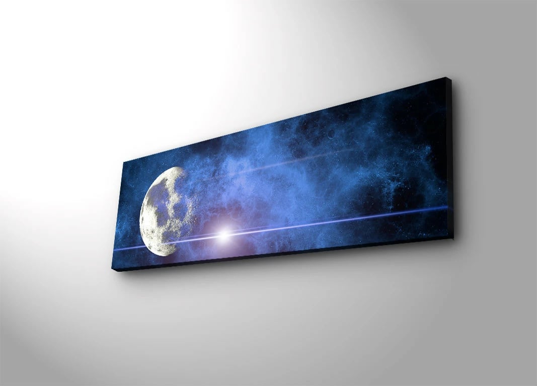 Pikturë dekorative me drita LED, Wallity, 3090DACT-54, shumëngjyrëshe, 30x90cm