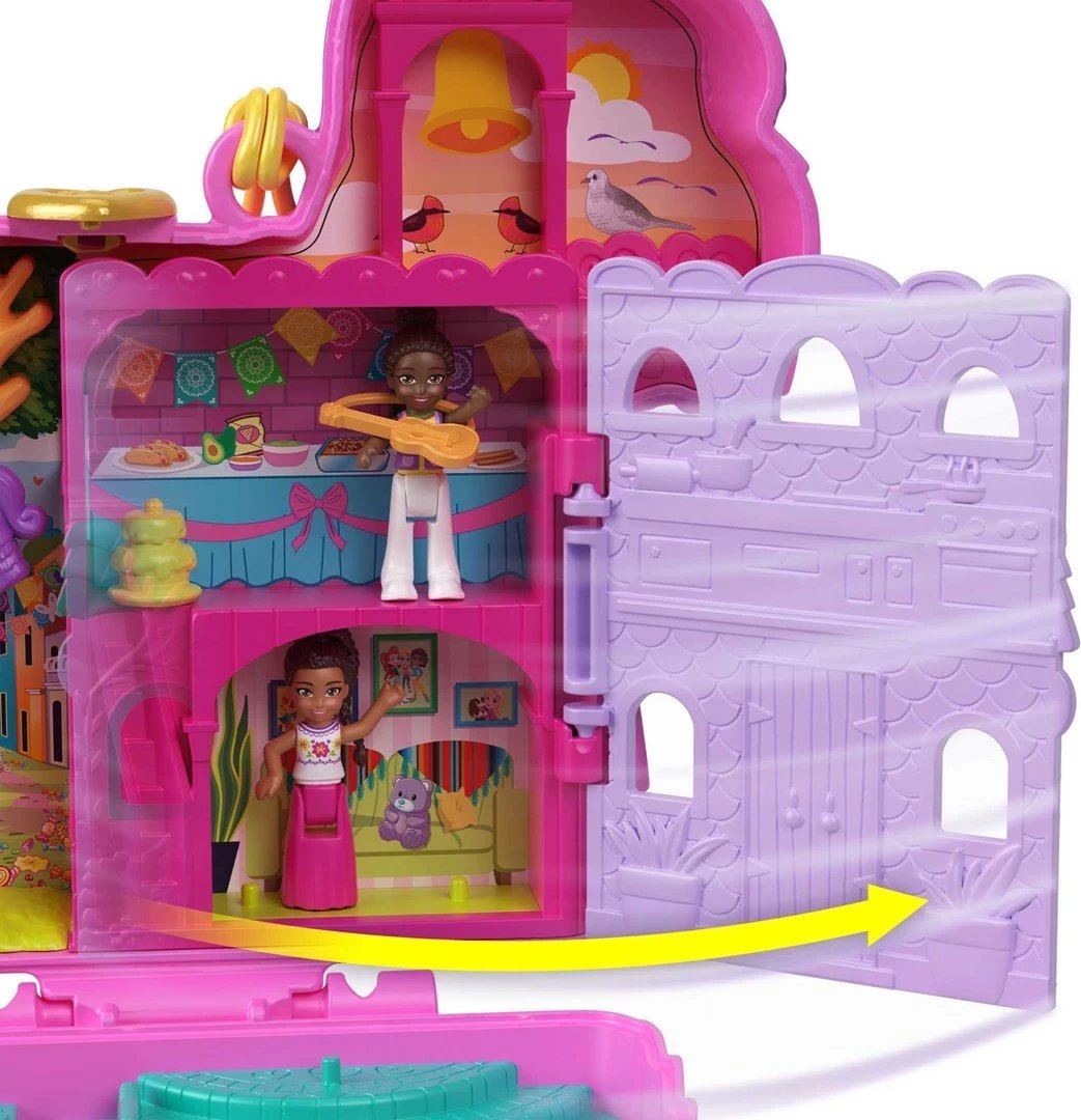 Set lodrash Polly Pocket Piñata Party Compact, MATTEL, HKV32, shumëngjyrëshe