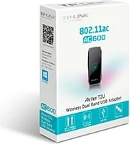Kasë WiFi TP-LINK Archer T2U, USB 2.0, AC600, e zezë