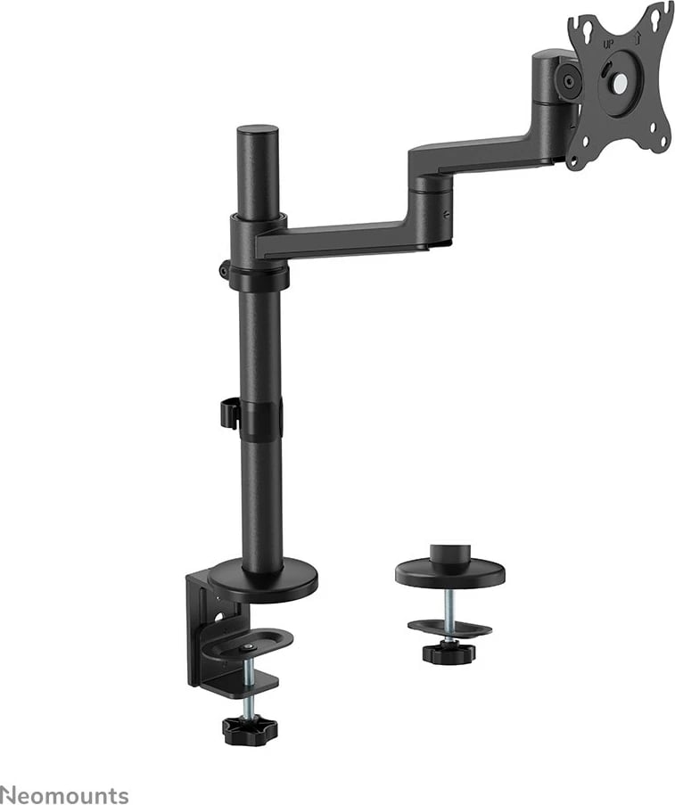Krah monitori Neomounts DS60-425BL1, 17-27 inç, kapëse/gromet, 8 kg, e zezë