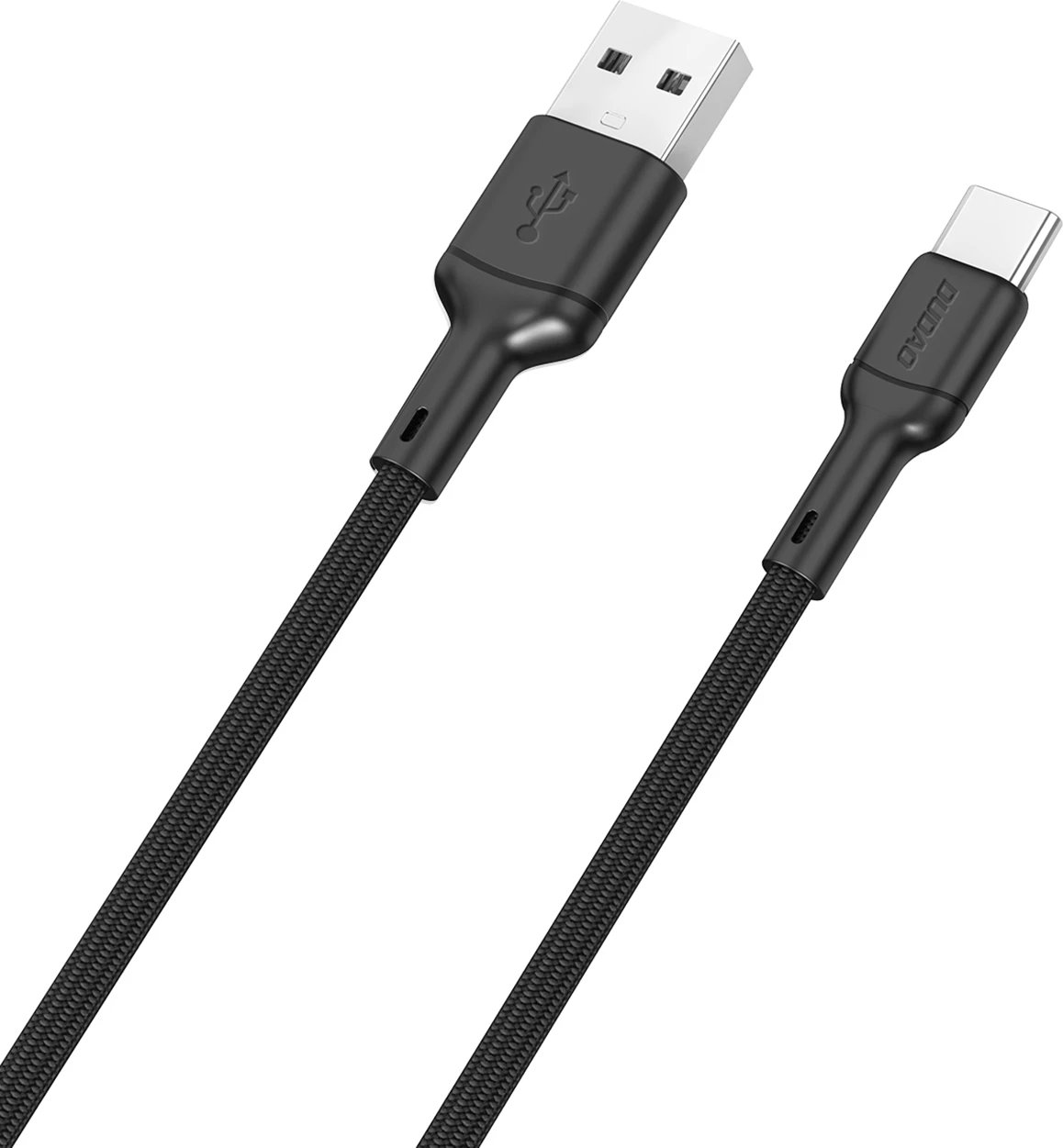 Kabllo Dudao L9T USB-A në USB-C, 1m, 5A, e zezë