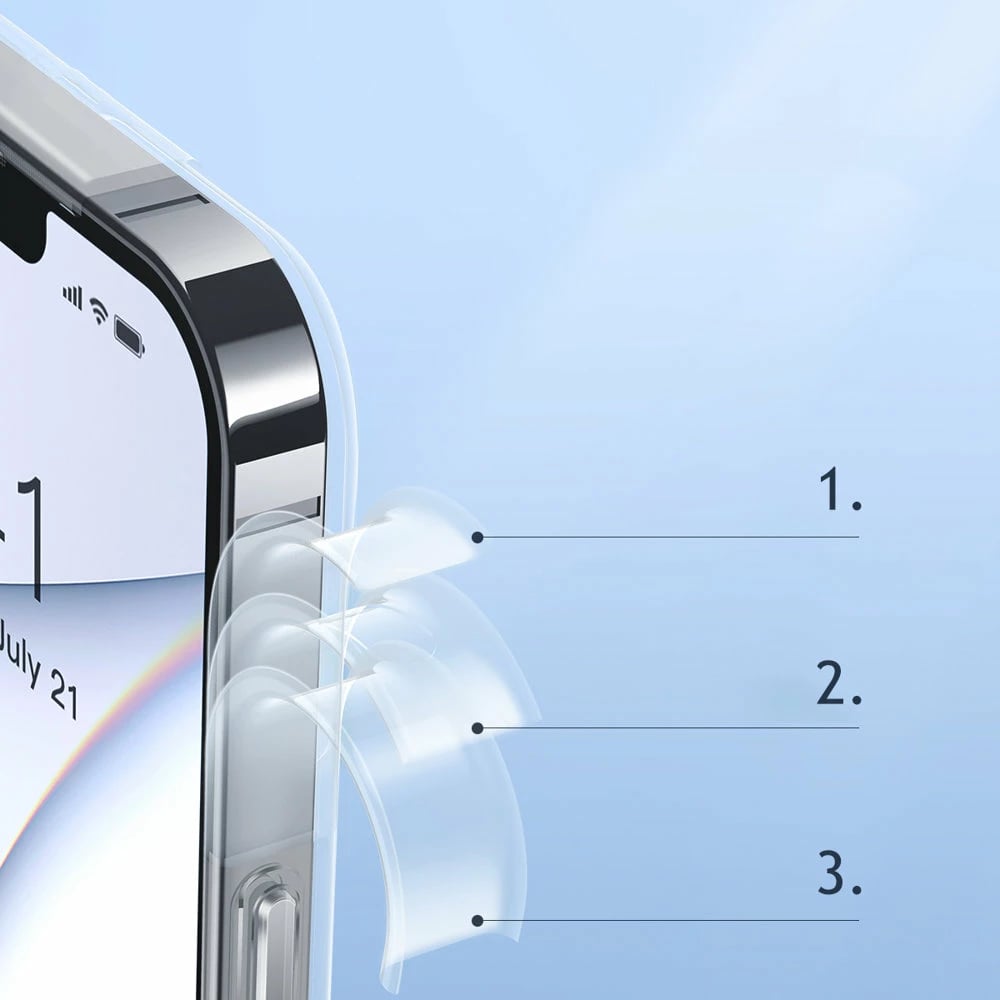 Mbështjellës Baseus Frosted Glass për iPhone 13 Pro Max, Transparent