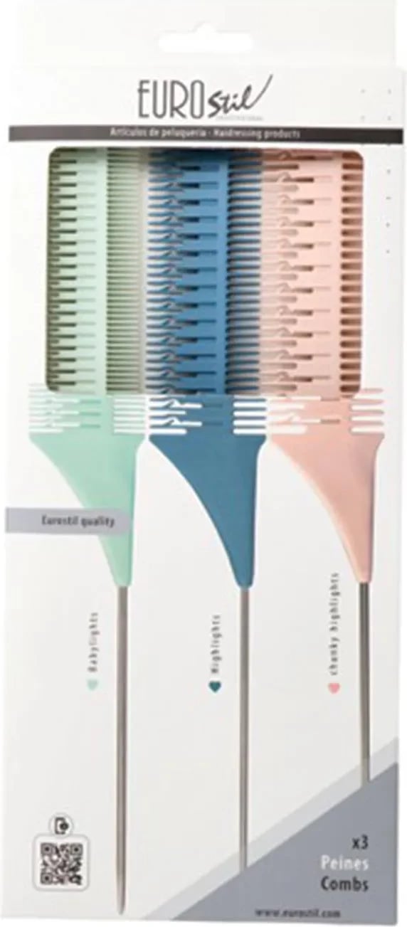 Set krehra për mecha Eurostil Colores unisex 3 copë