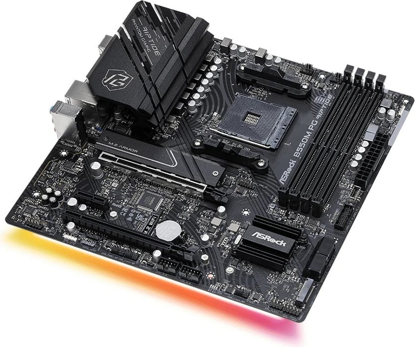 Pllakë amë ASRock B550M PG Riptide, AMD, Socket AM4, 128 GB, E zezë