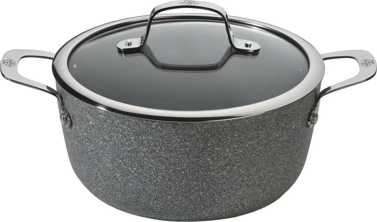 Tenxhere Ballarini Salina 20cm, 2.67L, alumini, kapak xhami, gri