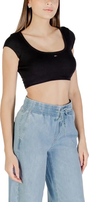 Maicë Tommy Hilfiger Jeans femra, e zezë