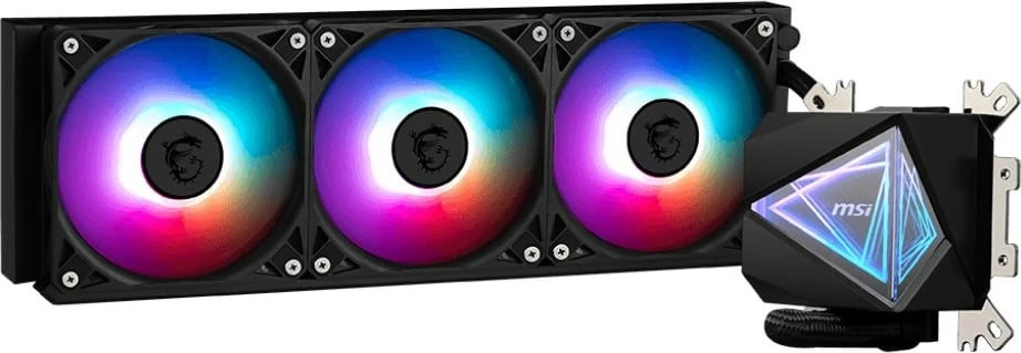 Sistem ftohës MSI MAG CORELIQUID I360, Kasë kompjuteri, Ftohës me lëng, 12 cm, Zi